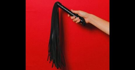 The flogger for spanking in BDSM