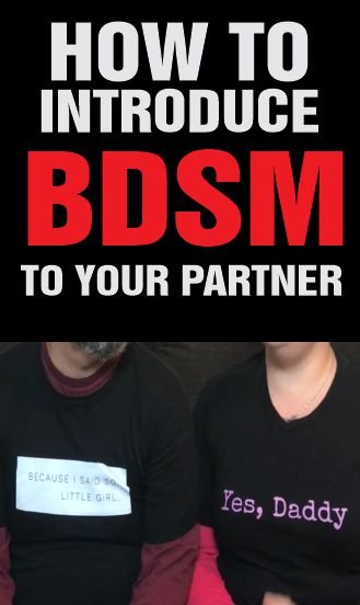 A man introducing his partner to BDSM