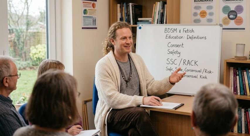 Morgan Ellis teaching Kink: BDSM and Fetish
